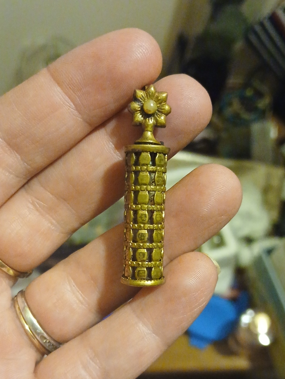 Vintage Perfume Bottle Pendant
